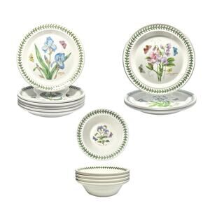 Portmeirion “Botanic Garden” 13-Piece Ceramic Dinnerware Set